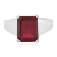 Anello in argento con Rubino del Madagascar