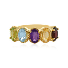 Anello in argento con Ametista Zambiana
