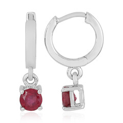Orecchini in argento con Rubino del Madagascar