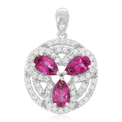 Ciondolo in argento con Topazio Flamingo