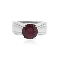 Anello in argento con Rubino