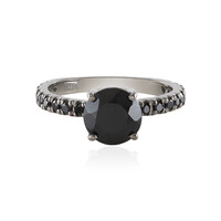 Anello in argento con Spinello Nero