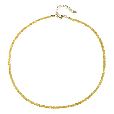 Collana in argento con Zaffiro Giallo