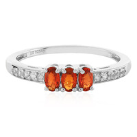 Anello in argento con Rubino Tramonto