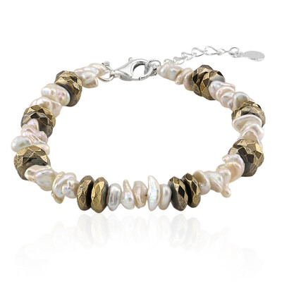 Bracciale in argento con Perla Keshi (TPC)