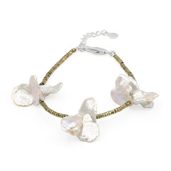 Bracciale in argento con Perla Keshi (TPC)