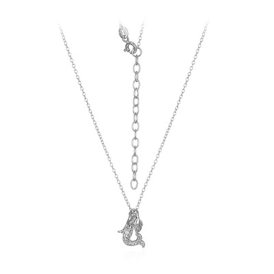 Collana in argento con Topazio Bianco