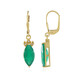 Orecchini in argento con Onice Verde