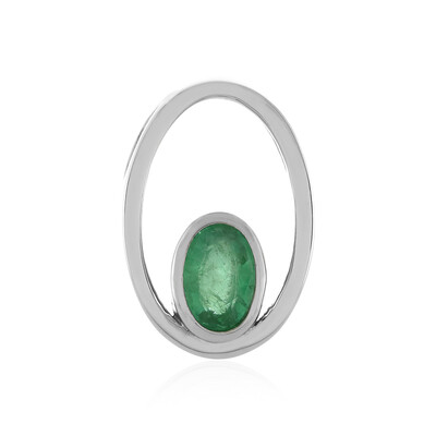 Ciondolo in argento con Smeraldo Russo (MONOSONO COLLECTION)
