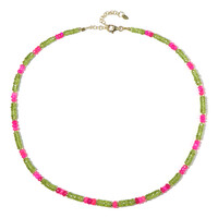 Collana in argento con Opale Rosa dell'Etiopia (Riya)