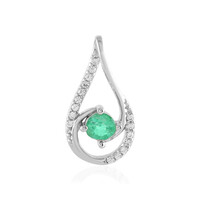 Ciondolo in argento con Smeraldo Russo