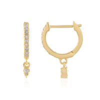 Orecchini in argento con Diamante I4 (J)