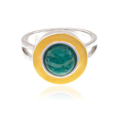 Anello in argento con Amazzonite (MONOSONO COLLECTION)