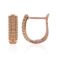 Orecchini in oro con Diamante Rose de France SI1 di Argyle