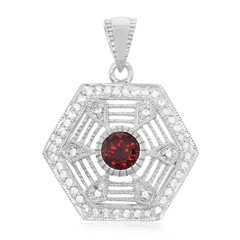 Ciondolo in argento con Rodolite Brasiliana