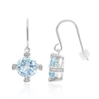 Orecchini in argento con Topazio Blu Cielo