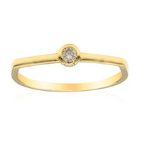 Anello in oro con Diamante Champagne d'Argyle SI2 (de Melo)