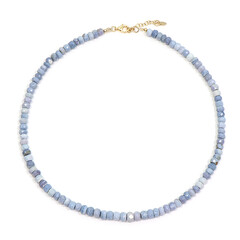 Collana in argento con Opale Blu