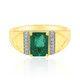Anello in oro con Smeraldo Zambia AAA (AMAYANI)