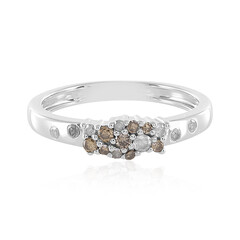Anello in argento con Diamante Champagne I3