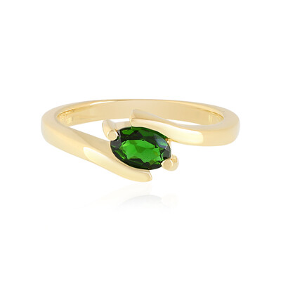 Anello in argento con Diopside Russo