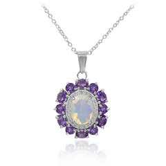 Collana in argento con Opale di Welo