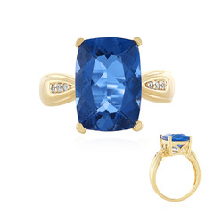 Anello in argento con Fluorite Cangiante