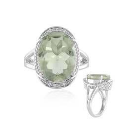 Anello in argento con Ametista Verde
