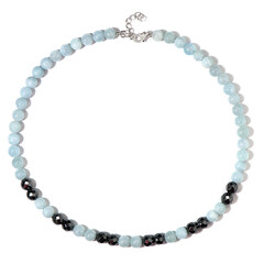 Collana in argento con Acquamarina Brasiliana