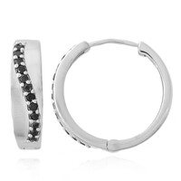 Orecchini in argento con Spinello Nero