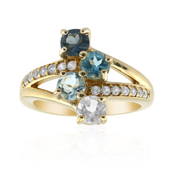 Anello in argento con Topazio Blu Cielo