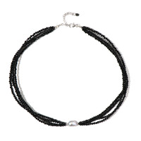 Collana in argento con Tormalina Nera