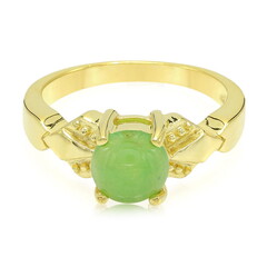 Anello in argento con Crisoprasio Imperiale