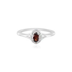 Anello in argento con Granato Mozambico