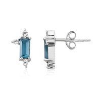 Orecchini in argento con Topazio Blu Londra