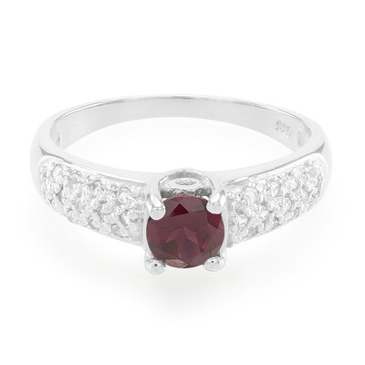 Anello in argento con Rodolite Brasiliana