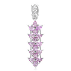 Ciondolo in argento con Zaffiro Ceylon Porpora (non riscaldato)