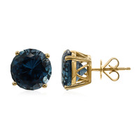 Orecchini in oro con Topazio Blu Londra