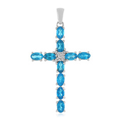 Ciondolo in argento con Apatite Blu Neon