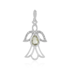 Ciondolo in argento con Ametista Verde