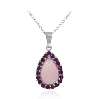 Collana in argento con Opale Rosa