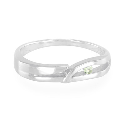 Anello in argento con Granato Menta Merelani