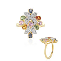 Anello in argento con Zaffiro Giallo