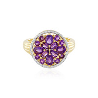 Anello in argento con Ametista Zambiana