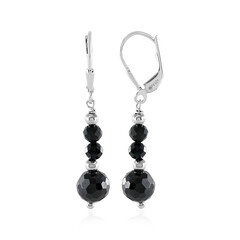 Orecchini in argento con Spinello Nero