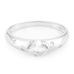 Anello in argento con Goshenite