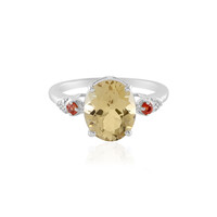 Anello in argento con Berillo Giallo