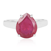 Anello in argento con Rubino del Madagascar