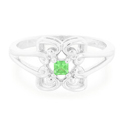 Anello in argento con Tsavorite