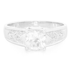 Anello in argento con Goshenite